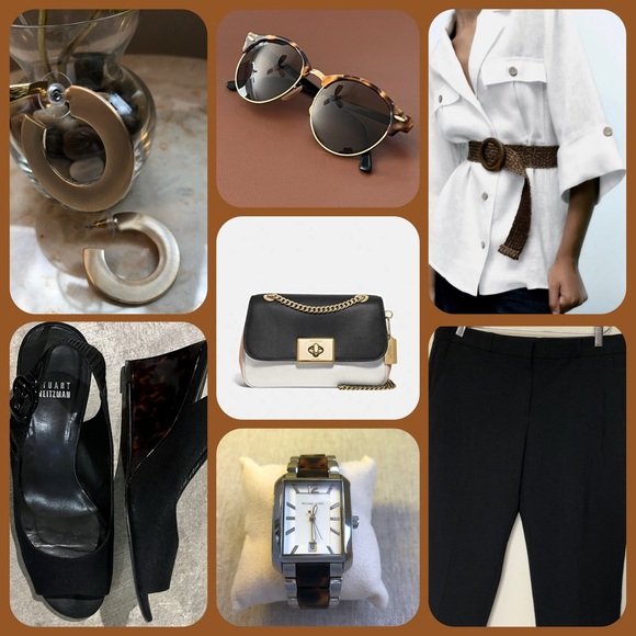 MICHAEL KORS acetate tortoiseshell rectangular watch - Picture 3 of 16